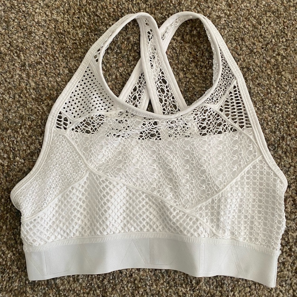 Alala White Lace Racerback Bralette — new without tags
